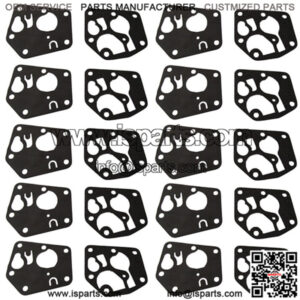 10 Pack Diaphragm & Gasket Set Fits B&S 495770, 7721, 795083, 520175