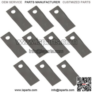 604658 Set of (10) LH Disc Mower Blades Fits Gehl Mower Models 1080 140 160