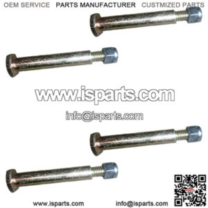 4 Universal 2-9/16"-Wheel-Bolts,1/2" Dia-Shoulder-3/8 x 16-Tread & Lock Nuts