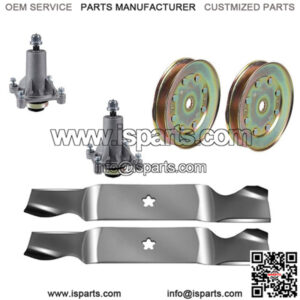 Deck Rebuild Kit Fits Sears 42" Deck Lawn Mowers - Blades-Pulleys-Spindles
