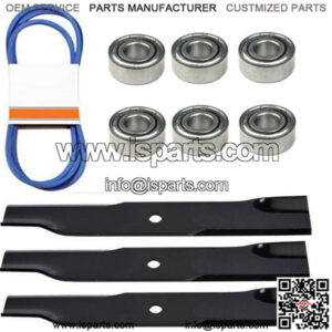 Deck Kit Bearings Blades Belt Fits John Deere 50" mower 300 316 317 318 322 332