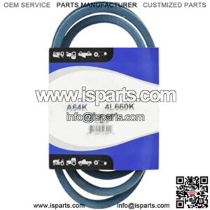 Fits Stens Replacement Belt measuring 1/2" x 66", Ryan: 524582 Simplicity: 1