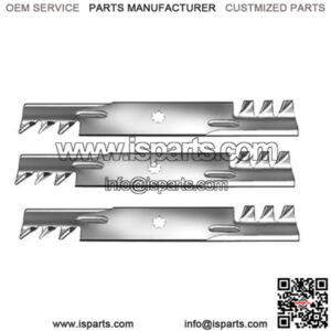 3 Mulching Blades for 48" Fits John Deere GX21784 GY20852 LA145 LA140 LA165 D140