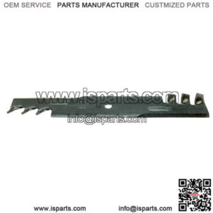 One (1) Toothed 18" x 5/8" Mulching Blade fits Various Lawn Mowers 36" - 54"