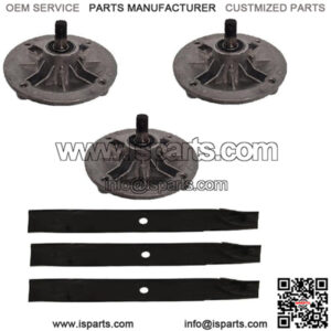 Spindle & Blades Kit Fits Toro 50" Deck TimeCutter Z5000 117-1192 110-6837-03