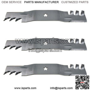 3 Pack of Replacement Toothed Mulching Blades Fits Husqvarna 532 18 72-55
