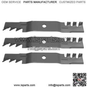 3 Pk Mulching Mower Blades Fits John Deere 48" LX255 LX266 LX277 LX279 LX288 48C