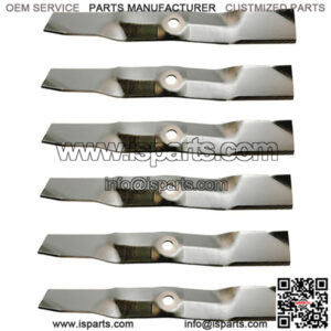 6 REPLACEMENT XHT BLADES Fits John Deere M145476 M127500- Z425 Z435 Z445 48" CUT