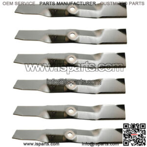 6 Rep Blades Fits John Deere M143520 M145516 on 54" C Deck Mowers