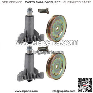 2PK Blade Spindle W/ Pulley for AYP Fits Husqvarna 532130794 130794 128285 13764