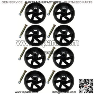 (8) Smooth Deck Wheels Fits Electrolux Poulan Fits Husqvarna 532133957 532174873