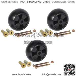 3 Anti Scalp Mower Deck Wheel Roller Kits Fits John Deere AM116299 AM133602