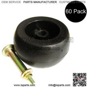 60 Anti Scalp Deck Wheel Roller with Hardware for 103-3168 103-4051 Fits Exmark