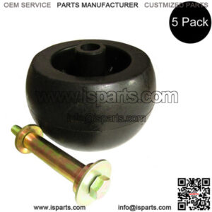 (5) Anti Scalp Plastic Deck Wheel w/ Hardware Fits Exmark Mower 103-3168 103-405