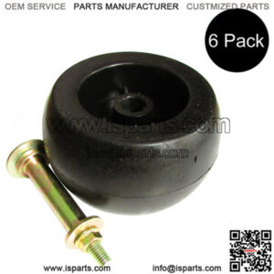 (6 pack) Deck Roller Wheels Fits Exmark Zero Turn Mower Lazer Z 103-3168