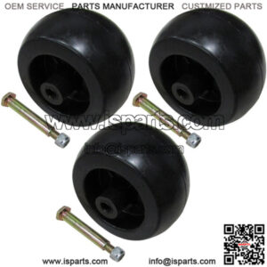 3 Mower Anti Scalp Deck Wheel Roller Hardware Fits Exmark 103-7263 103-3168