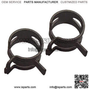 (2) Gas Fuel Petrol Hose Clamp for 1/4" Line