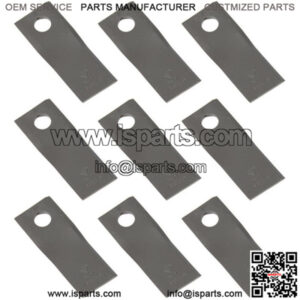Left Hand Rotation Disc Mower Blades Set of (25) Fits Multiple Makes & Models