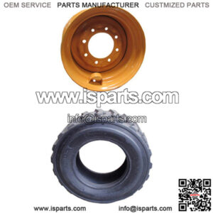 One 12-Ply 12 x 16.5 Tire w/ Rim Fits Case Skid Steer Loaders