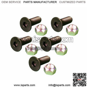 (5) Pack 1592953 8T4778 Fits Caterpillar Models Screw Flat Heads & Nuts