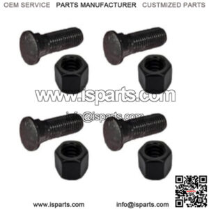 (4) Plow Bolt & Nut for Blades Cutting Edges 5/8-11x2 1/4 Grade 8 PM06705