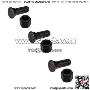 (3) Plow Bolt & Nut for Blades Cutting Edges 5/8-11x2 1/4 Grade 8 PM06705