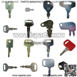 Heavy Equipment Key Set Construction Ignition 16 Key Ring With Specific Machines