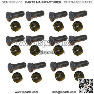 12 Plow Bolt and Nut for Blades / Cutting Edges 1-8 X 3 Dome Head