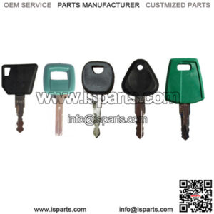(5) Equipment Ignition Keys Heavy Equipment Key Set fits Volvo Makes and Models