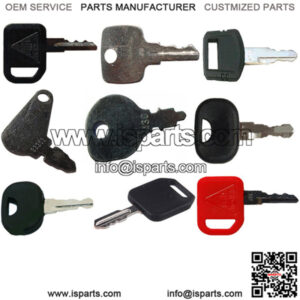 Ignition Key Set (9 Keys) Fits John Deere Heavy Equipment / Construction