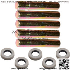 5 Pk 8E0468 Pin & 8E8469 Sleeved Retainer Fits CAT 1U3452 J450 J460 Bucket Tooth