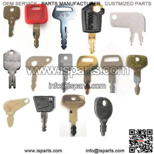 16-Key Ignition Key Set Fits John Deere Fits Case-IH Fits Ford/ Holland