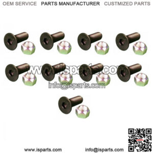 (9) Replacement Screws & (9) Replacement Nuts Fits CAT Models 5/8" x 2.5"