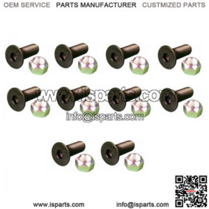 (10) Replacement Screws & (10) Replacement Nuts Fits CAT Models 5/8" x 2.5"