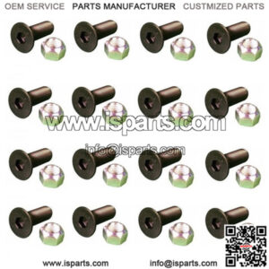 (16) Replacement Screws & (16) Replacement Nuts Fits CAT Models 5/8" x 2.0"