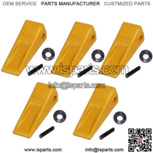 (5) Bucket Teeth 1U3252-Pins 8E6259-Retainers 836258 Fits Caterpillar J250