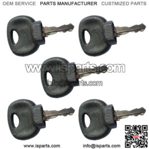 (5) Compaction Equipment Ignition Keys with Dust Skirt fits Bomag Roller 14707