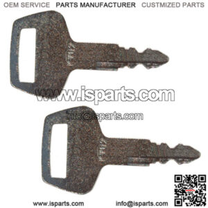 Set of Two (2) Ignition Keys KV02 Fits Kato Excavator Models