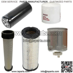 Filter Kit Fits Bobcat E32I E35I Excavator W/ Fits Kubota D1703M Engine