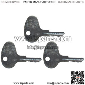 (3) Key Set #12343 Fits Mitsubishi Fits Kubota Fits CAT Forklift