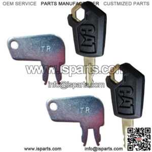 2 pcs # 5P8500 & 2 pcs # 8H5306 8398 Keys Fits CAT Excavator Bulldozers Graders