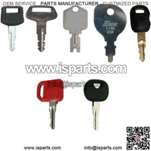 Seven(7) Key Heavy Equipment And Construction Ignition Key Set