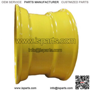 (2) Yellow 16.5X9.75X8 Wheel Rims Fits John Deere & Fits Caterpillar Skid Steers
