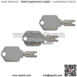 3 Forklift Key Clark Yale Daewoo Gradall JLG Hyster Crown Komatsu Fits CATerpill