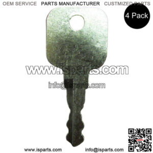 4 Pcs 14607 Keys For JCB Bomag Dynapac Terex Vibromax Fits  Holland Volvo Fit