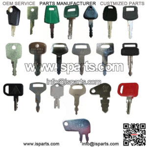 20 Keys Heavy Equipment / Construction Equipment Ignition Key Set- High Quality!