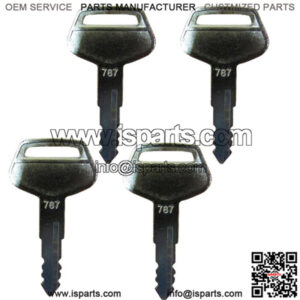 4PK 787 Key for Komatsu Heavy Equipment Excavator Dozer Loader Backhoe Starter
