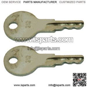 Set of 2 Ignition Keys #70 Fits Champion Motor Grader Heavy Equipment