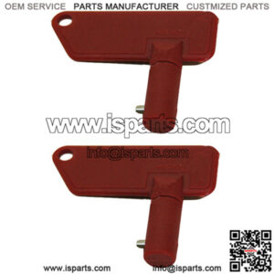 (2) Keys For Terex IR Volvo Roller Racing Disconnect Single Prong MS634212 N6
