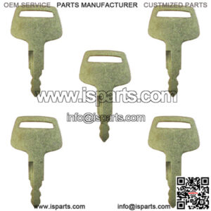 Set of (5) H800 Keys Fits John Deere/Hitachi Excavators & Fits Case Dozer Fiat F